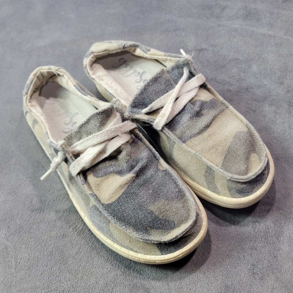 Gypsy Jazz Kids Camo Slip On Loafers Boat Shoes KGJSP0010-336 Size 2 Camouflage
